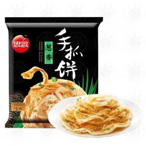 思念葱香手抓饼450克