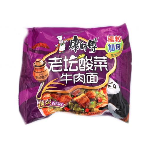 康师傅老坛酸菜牛肉面117克